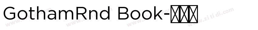 GothamRnd Book字体转换